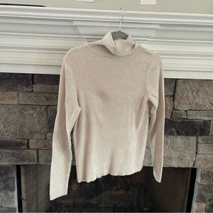 kim rogers cream turtleneck